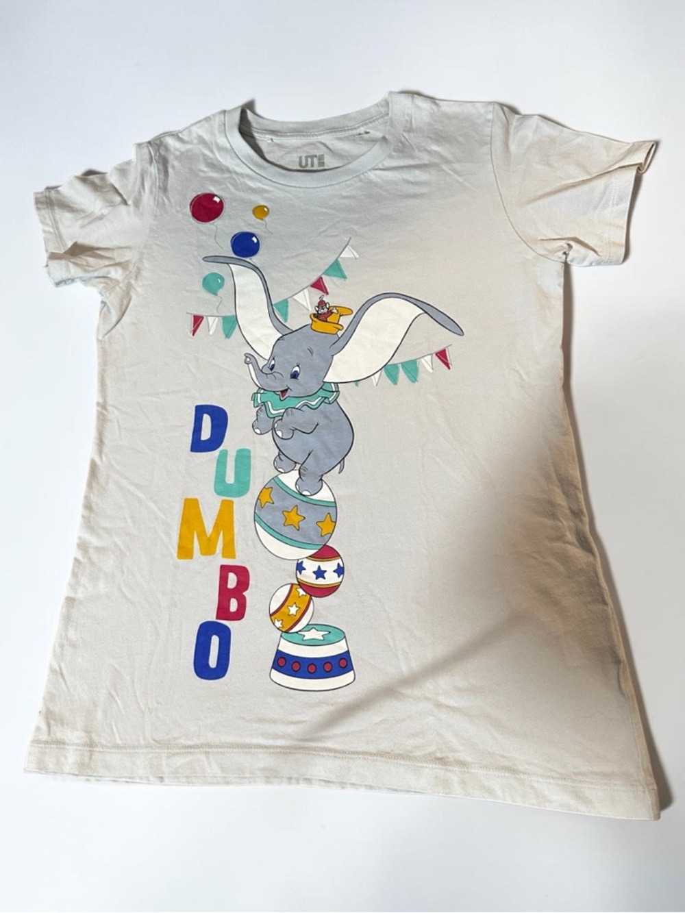 UT Uniqlo T-shirt X Disney Dumbo Light Blue Women’s Medium